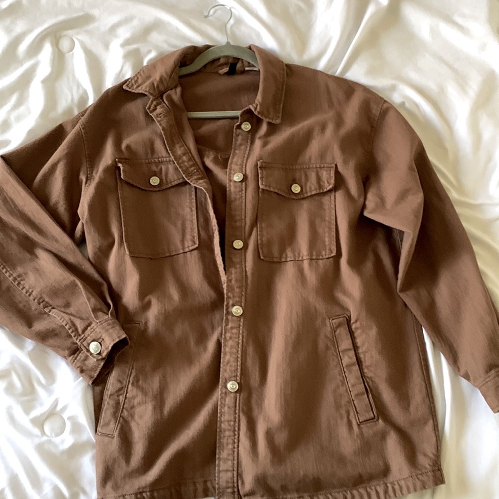 Brown Oversized H&M Jean Jacket